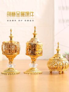 จุดประกายตกแต่งบ้านสไตล์ยุโรป เครื่องหอมโลหะ เครื่องประดับตกแต่งบ้านสไตล์โมเดิร์นเรียบง่าย อุปกรณ์ถ่ายภาพ อุปกรณ์ตกแต่งบ้าน