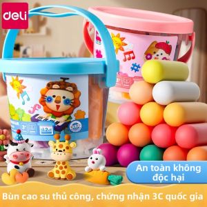 deli | Đất Sét Nặn An Toàn Không Độc Không Mùi Thân Thiện Với Trẻ Em