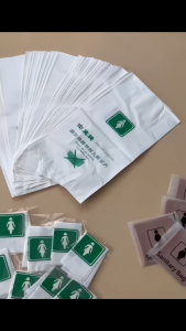 Disposable Sanitary Bags Leak Proof Odor Resistant Hygienic Trash Bags for Hotel Travel Guesthouse Airplane Use