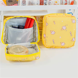 Student Sanitary Napkin Storage Bag Cute Fresh Portable Large Capacity Convenient Womens Sanitary Napkin Storage Box