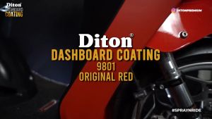 Diton Dashboard Coating 9801 Original Red Dashboard Kusam Kembali Baru Matt Red 400ml