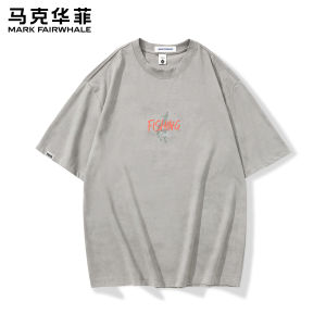 Mark Fairwhale | American Letter Print Loose Casual T-Shirt