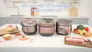 Nồi Cơm Điện Tử BlueStone RCB-5938 - 1.8 Lít - 760W - Lòng nồi hợp kim nhôm 5 lớp chống dính - 10 chế độ nấu - Bảo hành 2 năm - Hàng chính hãng