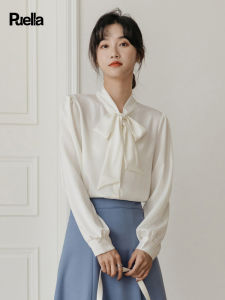 puella | Áo Blouse Chiffon Cổ Bướm Dài Tay