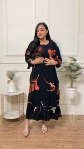 Daster Rayon Jumbo Ld 140 cm Muat BB 100 kg Motif Terbaru dan Kekinian / Baju Wanita Ibu Menyusui dan Hamil
