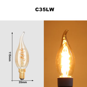 Retro Edison E27 E14 LED Light Bulb 220V Diamond Love ST64 A60 G80 G95 G125 T185 Vintage Glass Bulb Lamp For Home Decor Lighting