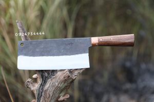 Dao chặt gà kiểu chặt vịt quay kiểu đầu vuông có lỗ treo dao nặng 600gr xuất khẩu Đức