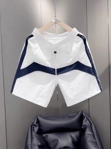 Quần Short Thể Thao Thường Ngày Mùa Hè 2025 Cho Nam Dáng Rộng Ống Đứng Nhanh Khô Bãi Biển Màu Khối Quần Short Thường Ngày