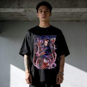 Bandai | One Piece Men Women Cotton Nico Robin Print T-shirt Summer Anime Tee 2026 Short-sleeved Retro Harajuku Y2K Streetwear Tee Tops