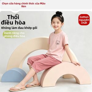 MiiOW | Bộ Đồ Ngủ Mỏng Họa Tiết Gấu Trúc Bông Cotton Cho Bé Trai
