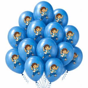 Kayou | New D-Dora Balloons Monkey Girls Party Supplies TV Show Number Latex Balloons Toy Decor Happy Birthday Banner Bunting Balloons