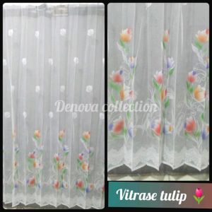 gordeng vitrase / daleman gordeng motif tulip
