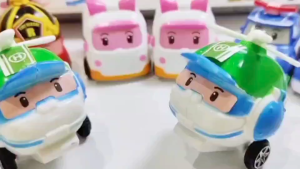 M206 Mobil Robocar Poli P5 Pullback isi 8 - Mainan Anak Laki Laki