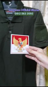 Kaos TRIBRATA Tactical PDL Kamuflase dan Warna S - 5XL Polo Lengan Pendek Free Bonus 3 Emblem Patch Prepet Perekat Velkro Army