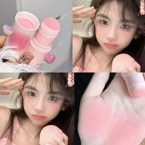 Natural Single Color Blush Stick Low Saturation Brightening Portable Affordable Womens Makeup Tool Facial Color Correction