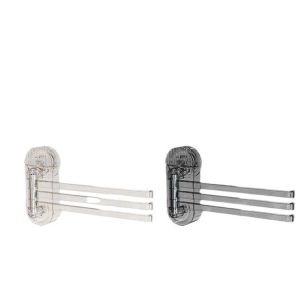 ราวแขวนผ้าเช็ดตัวติดผนังในครัว ถ้วยดูด ราวแขวนเก็บของหมุนได้ ราวแขวนผ้า ราวแขวนผ้า