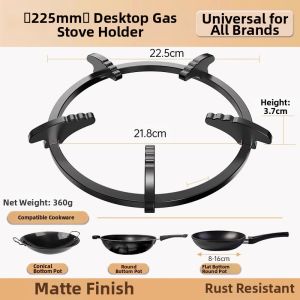 BESS | Height Adjustable Gas Stove Support Frame with Anti-Slip Base