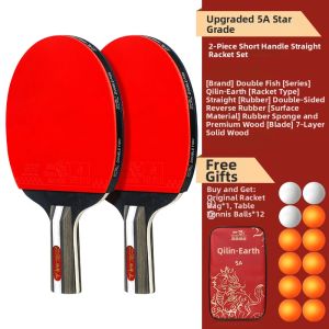 Double Fish | Professional High Elasticity Carbon Ping Pong Paddle