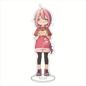 Bandai | 16CM Laid-Back Camp Anime Acrylic Stand Có Hình Inuyama Aoi Ōgaki Chiaki Kagamihara Nadeshiko Shima Rin Quà Tặng Mô Hình Sưu Tầm
