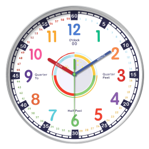 Đồng Hồ Tròn Treo Tường Không Gian Học Tập Yên Tĩnh Cho Phòng Ngủ Phòng Học Đồng Hồ Tròn Trang Trí Không Cần Khoan