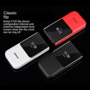 I ANGEL โทรศัพท์มือถือ copy Nokia 2720 FILP (2G) Flip Mobile Phone Dual Card Elderly Mobile Phone for Students