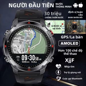 Đồng Hồ Thông Minh Forerunner 570 GPS Chống Nước 3ATM Màn Hình AMOLED Đa Băng Tần GNSS La Bàn Đo Độ Cao Đèn Pin Dành Cho Nam