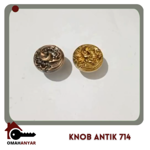 Handle Tarikan Knob 714 Gold Plate GP Chrome CH Antique Cooper AC