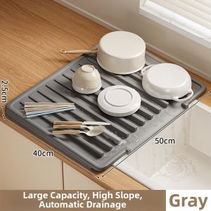 Silicone Water Drain Drying Heat-Resistant Mat