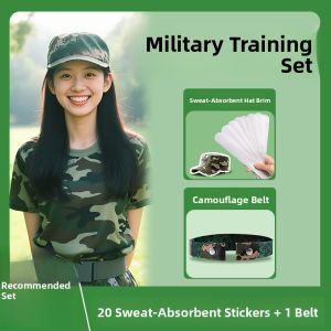 FASHEHAN | Student Military Training Sweat Absorbent Hat Brim Patches Breathable Dirt Resistant Sweatproof Clothing Collar Stickers