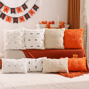 1 PC ตกแต่งฮาโลวีนโยนหมอนปกฟักทอง Ghost Quilting Plush ฤดูใบไม้ร่วงวันขอบคุณพระเจ้า Harvest ห้องนั่งเล่น