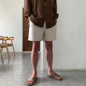Ssumenam | Quần Short Dài 3/4 Phong Cách Cổ Điển Màu Đơn Giản Cho Nam