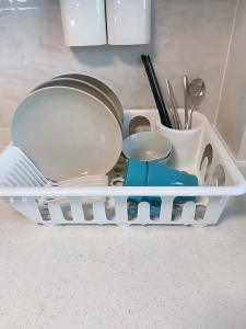 BMALL KITCHEN ORGANIZER FLUNDRA DISH DRAINER SINK RACK DISH RACK CUTLERY PLATE HOLDER DISH HOLDER STORAGE SERVING TRAY