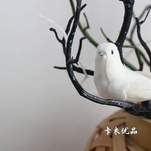 1pcs Burung Buatan Burung Hiasan  Barang Florist Burung Imitasi Burung Palsu Burung Merpati Palsu Burung Buatan