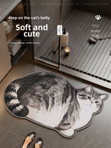 XIANSU | Diatomite Water Absorbent Non-slip Bathroom Mat