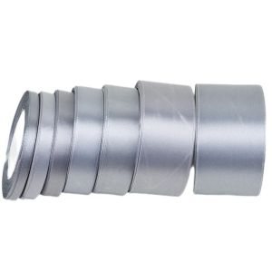 (25 yards/roll) Grey single-sided ribbon wholesale gift packaging Christmas ribbon holiday party decoration