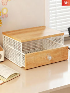 2-Tier Drawer Printer Copier Storage Shelf