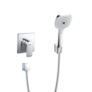 Embedded Dual Control In-Wall Shower Set Pressure-Enhanced Head