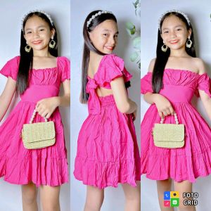 SHAN REGINE MINI DRESS FOR KIDS AGE 4YRS OLD UP TO 7 YRS OLD PITITE ONLY