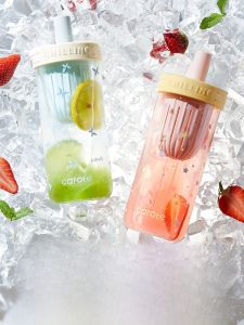 Large Capacity Glass Cup for Women Straw Tea Water Separation Summer New Style Tea Brewing Cup High Aesthetic Value Carote