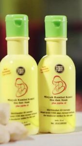 Fora Penumbuh Penyubur Rambut dan Alis Ibu Anak Bayi Minyak Kemiri Murni Jojoba Oil BPOM Bandung