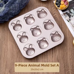 CHUANQIMINGMEI | Cartoon 12-cavity Donut Muffin Baking Mold