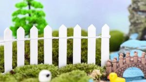 Miniature Wooden Fence 90cm Long Decorative Item for Micro Landscapes