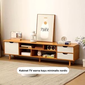 Meja TV Kayu Modern Nordic: Pilihan Ideal untuk Ruang Tamu