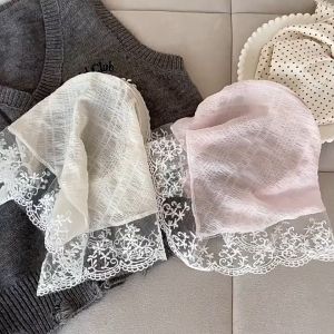 FH-C1253 Bando Raw Lace Aesthetic Bandana Korean Style Bando Renda Wanita / Bando Scarf Head Band