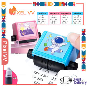 Addition and Subtraction Seal Multiplication and Division Seal Number Rolling Stamp: A Fun Learning Tool