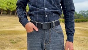 PREMIUM Tactical Belt Gesper Nylon BINTANG Ikat Pinggang Pria - 125cm