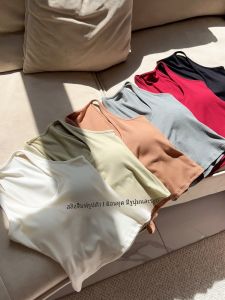 เสื้อกั๊กทำงานรัดรูป สายคล้องคอพร้อมแผ่นเสริมหน้าอก ทรงเข้ารูป สายรัด ชุดชั้นใน เสื้อกั๊กทำงานแบบลำลอง