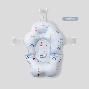 Emxee ที่วางอาบน้ำแบบพับได้สำหรับเด็กแรกเกิด อุปกรณ์เสริมสำหรับอ่างอาบน้ำแบบลอยฟLOT เตียงนอน ที่รองนั่งได้ ผ้าคลุมหัวเข่าและข้อเท้า