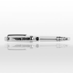 Moonman PENBBS 268 Vacuum Filling Fully Transparent Fountain Pen Resin Iridium F Nib Writing offic Pen Office Supplies gift pen