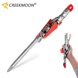 Automatic Fishing Rod Bracket Stainless Steel Double Single Spring Foldable Angle Bracket Pole Holder Lifting Device for Fishing